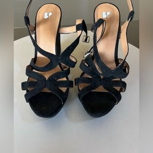 Black strappy wedges from BP. - excellent condition
